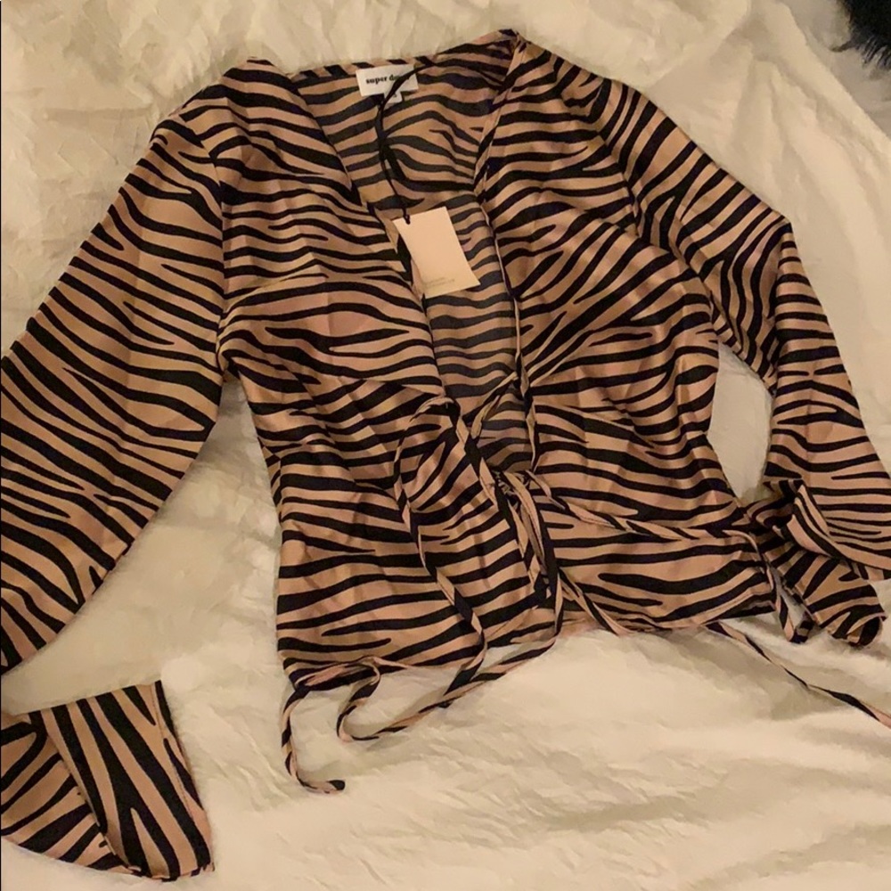 NWT Superdown tie shirt